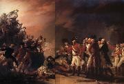 John Trumbull Sotie effectuee par la garnison de Gibraltar oil